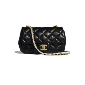 Chanel Flap Bag Crystal Pearls