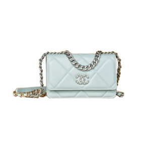 Chanel 19 Wallet On Chain Blue