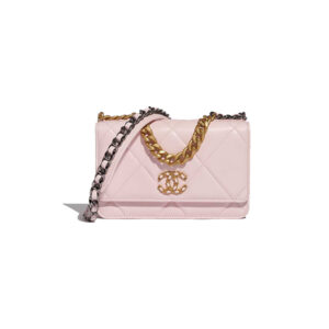 Chanel 19 Wallet On Chain Pink