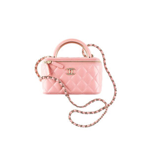 Chanel Vanity Com Corrente Pink