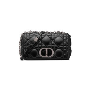 Dior Caro Bag Medium Black Silver