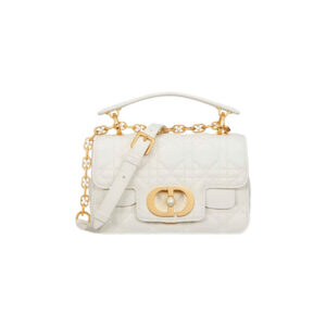 Dior Jolie Mini Top Handle Bag Powder White