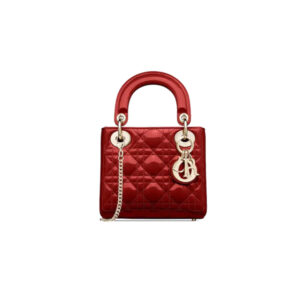 Dior Lady Mini Bag Cherry Red