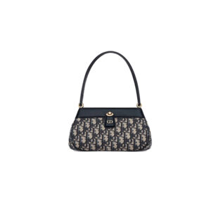 Dior Small Key Bag Blue Dior Oblique Jacquard