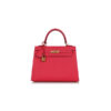 Hermes Kelly 25 Rose Extreme Epsom Gold Hardware